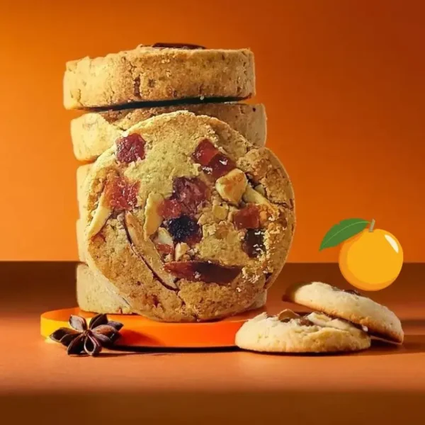 Whole wheat orange cookies